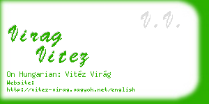 virag vitez business card